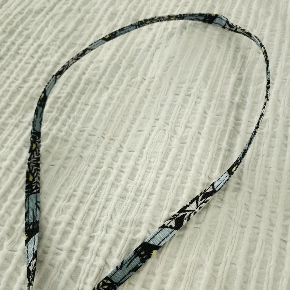 Vera Bradley ReActive Lanyard Plaza Medallion Blue Black Recycled 26692-X76 NWT